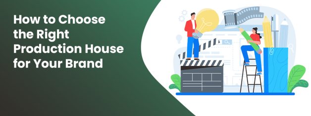 Video production team with clapperboard planning brand content