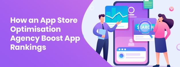 App store optimisation agency improving app rankings with analytics and search interface