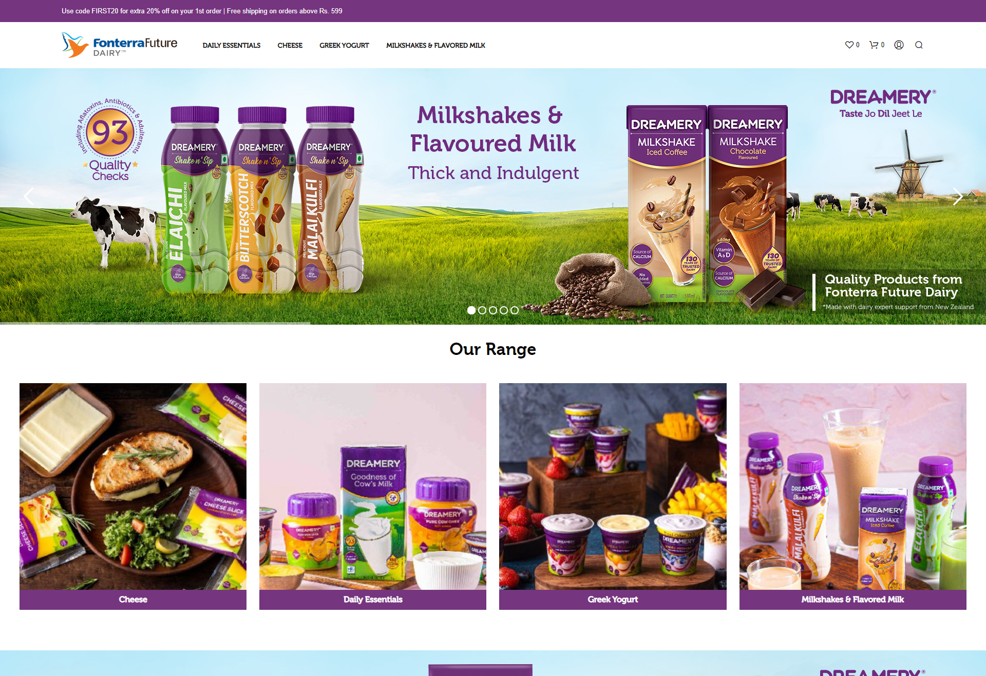 Dreamery Website Development by BC Webwise