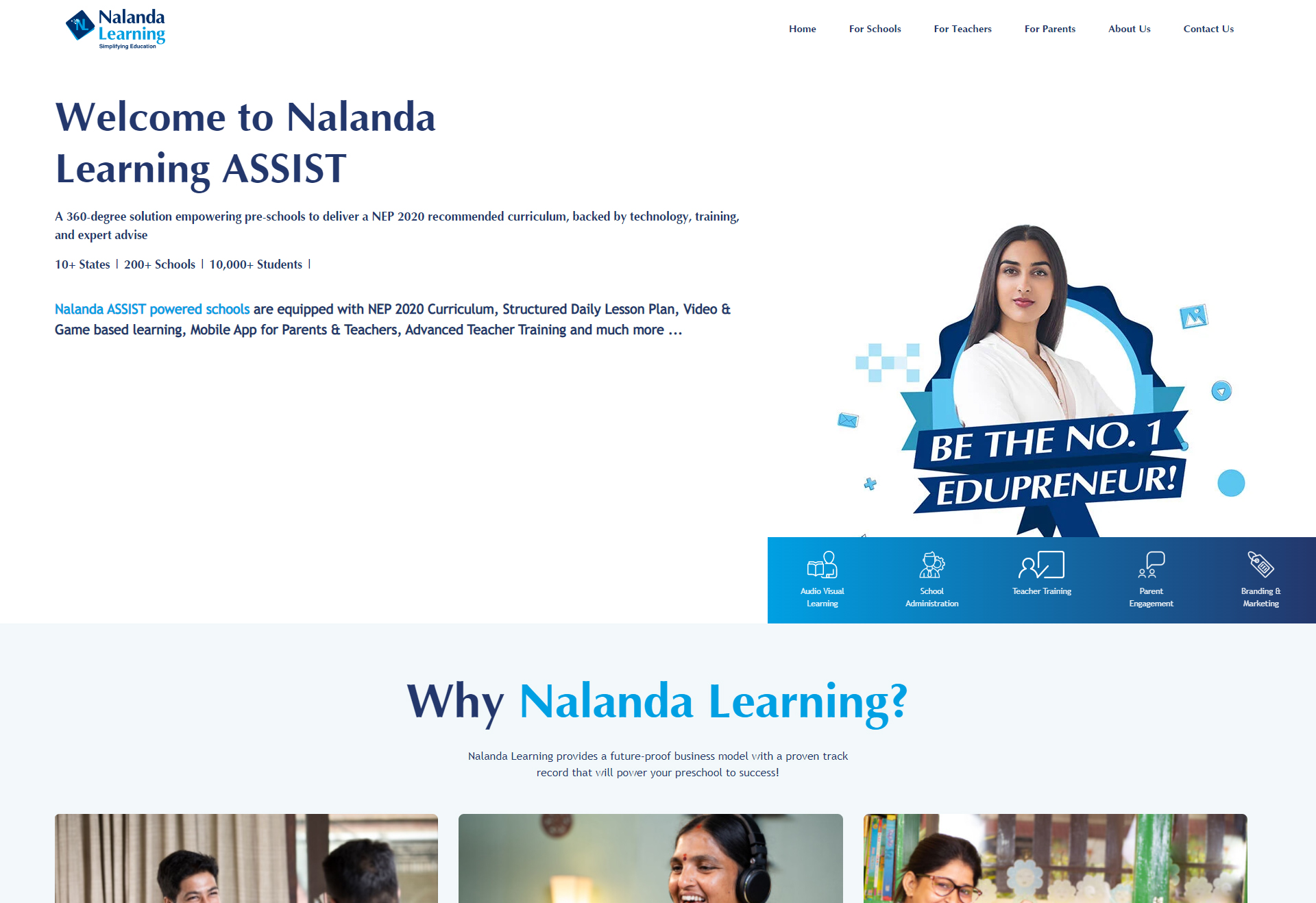 Nalanda Learning Systems Pvt. Ltd. Website Development by BC Webwise